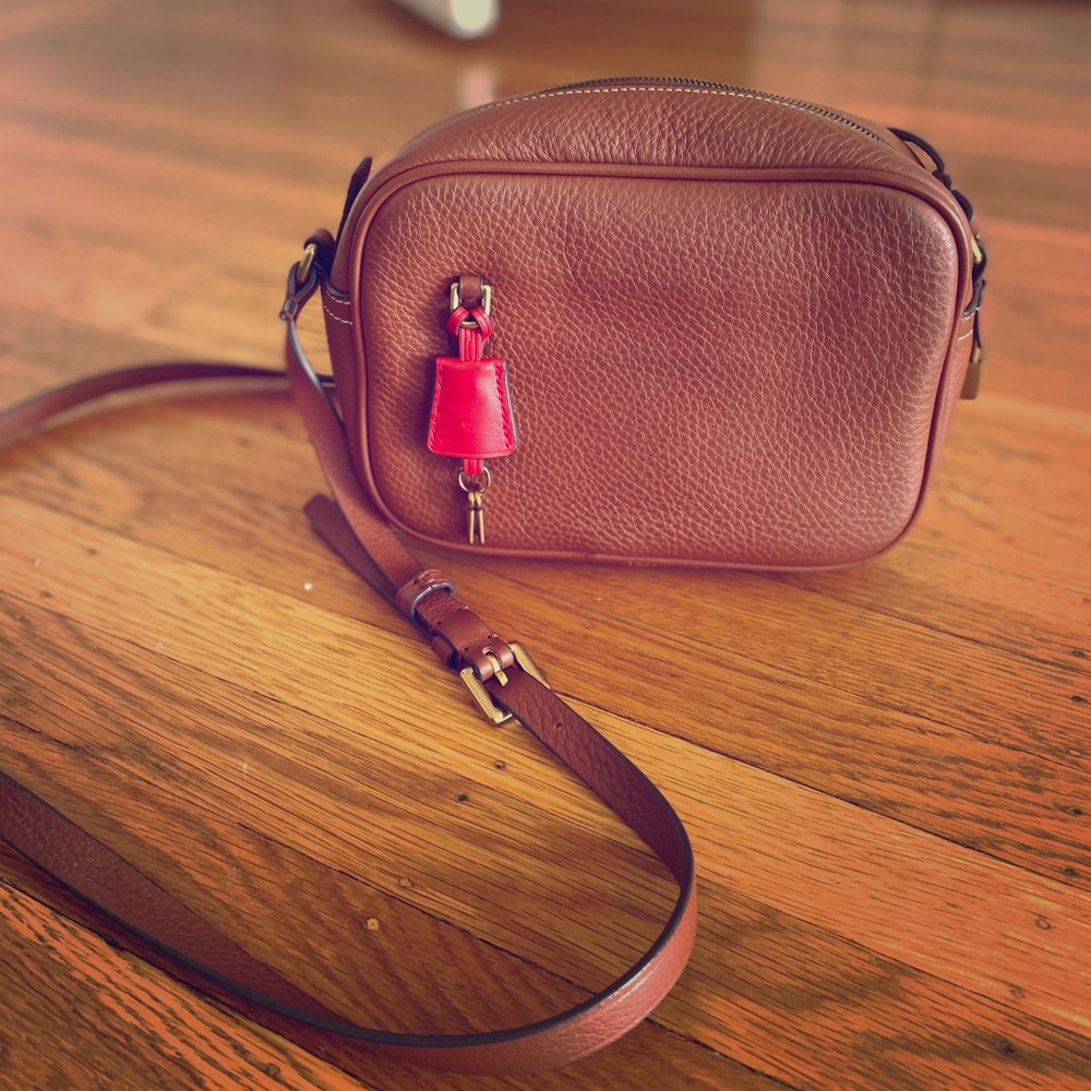 J. Crew Italian leather crossbody bag